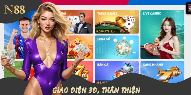 Thiết kế giao diện của trang web luôn khiến bet thủ phải ấn tượng